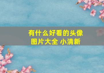 有什么好看的头像图片大全 小清新